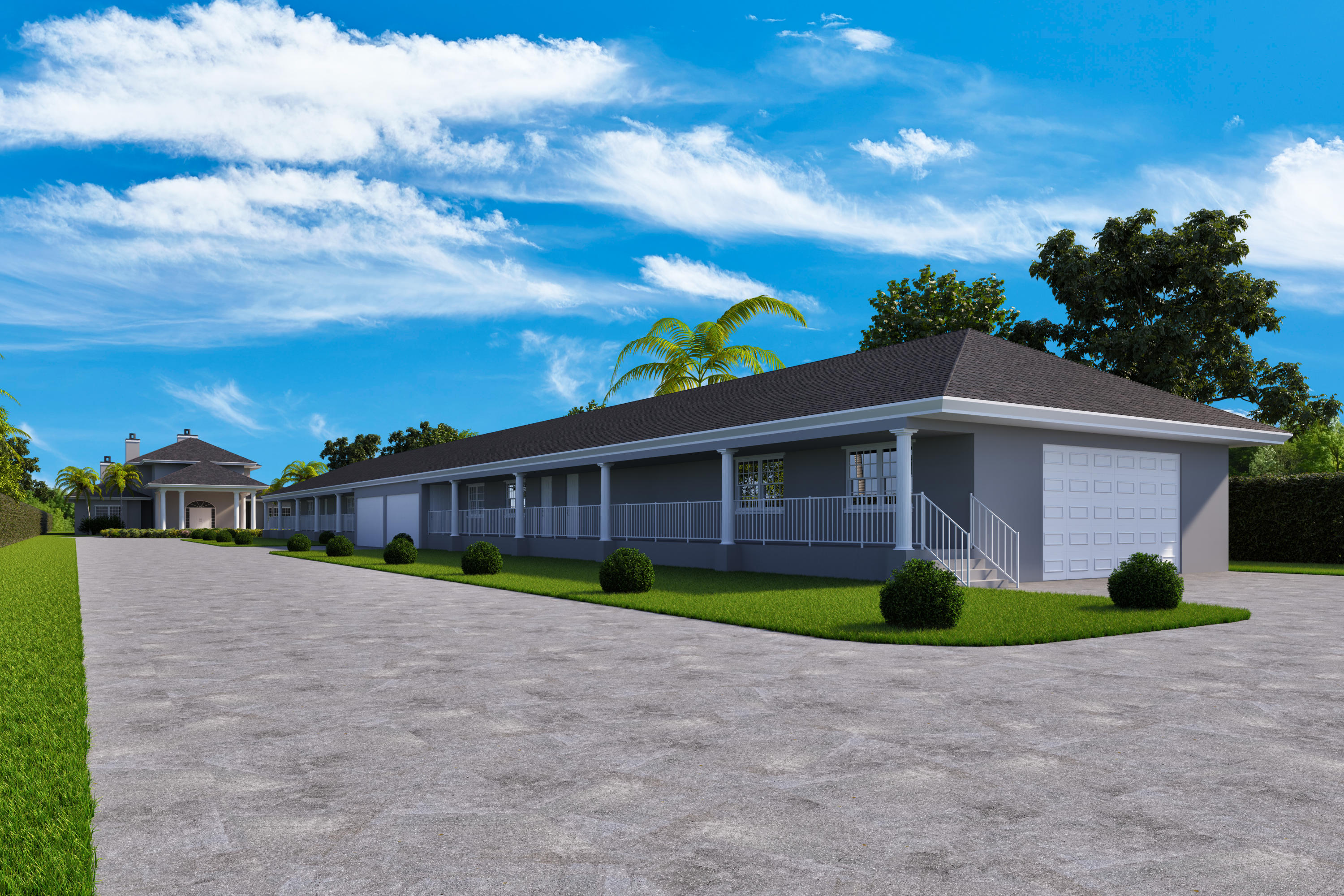 2900 Ave Au Soleil Delray Beach, FL 33483 - Photo 11 of 18 a view of a house with a yard and potted plants