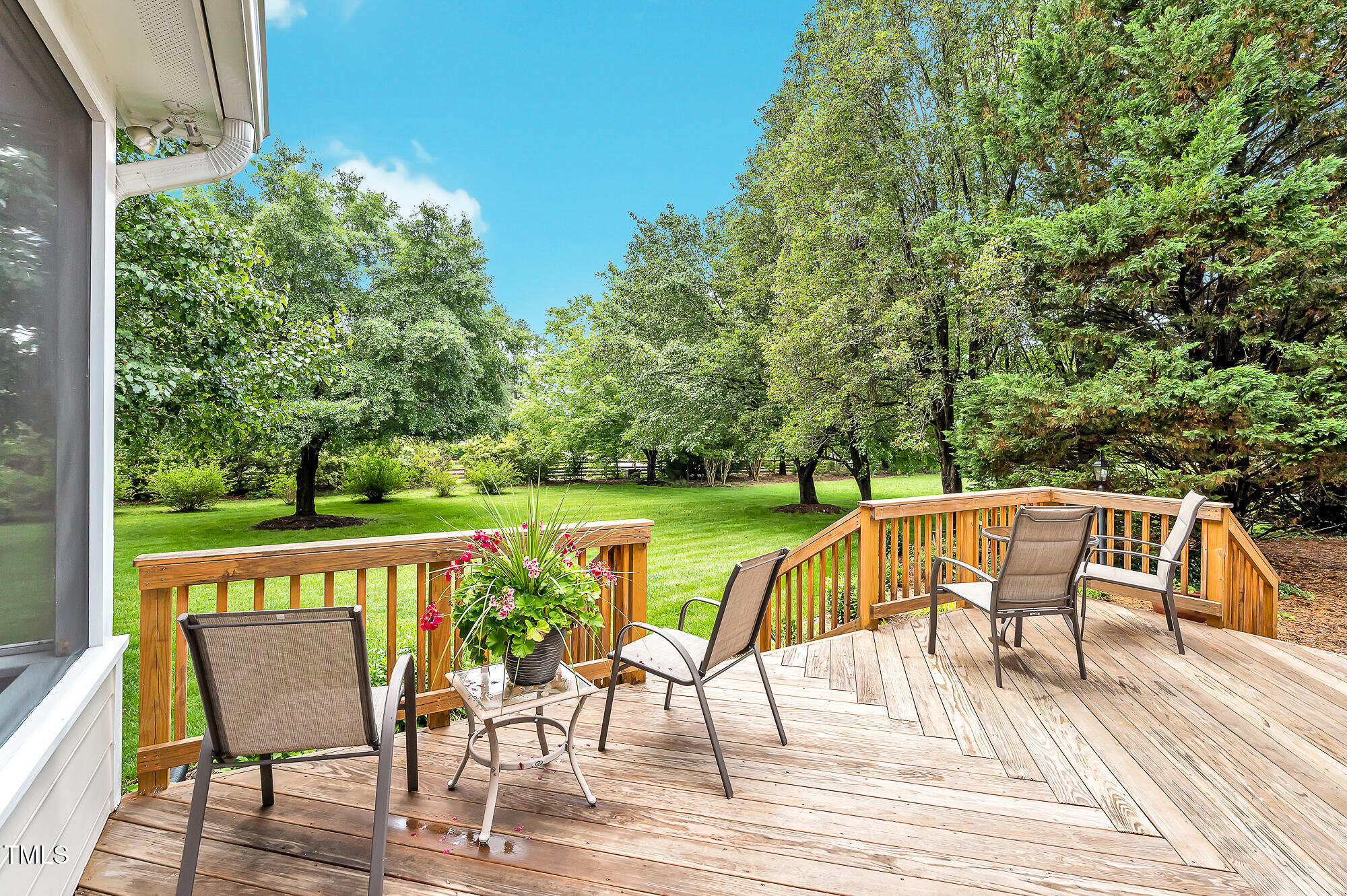 14 Marigold Place Durham, NC 27705 - Photo 24 of 32 a view of a chairs and table on the deck