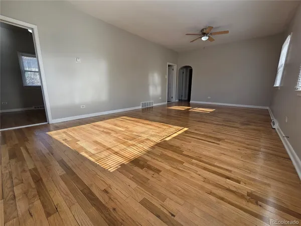 a view of a livingroom with a staircase