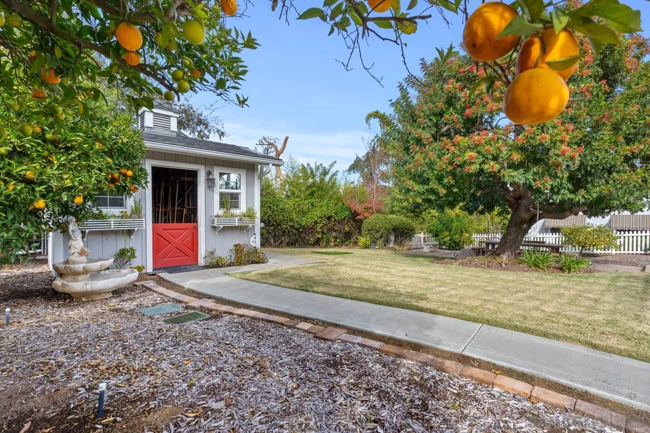 1346 El Nido Drive Fallbrook, CA 92028 - Photo 70 of 75 a view of a backyard with plants and yard