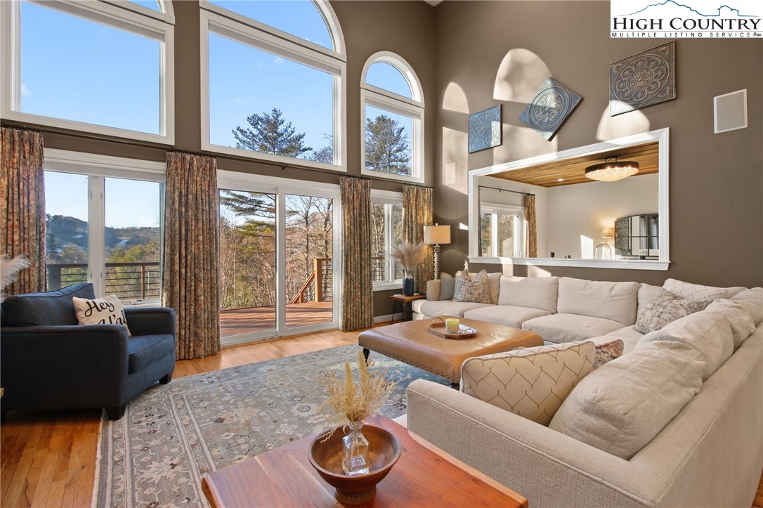 140 Gentry Road Boone, NC 28607 - Photo 6 of 49 a living room with furniture and a large window