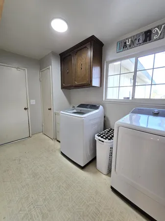a room with storage and utility