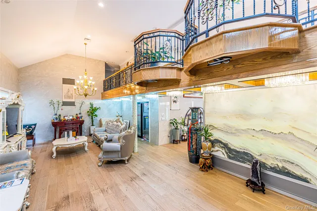 a view of a terrace with sitting area