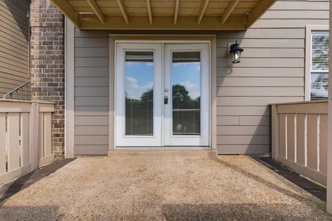 a view of front door of house