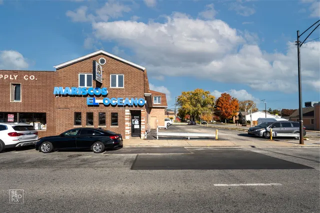 a car parked in front of a house