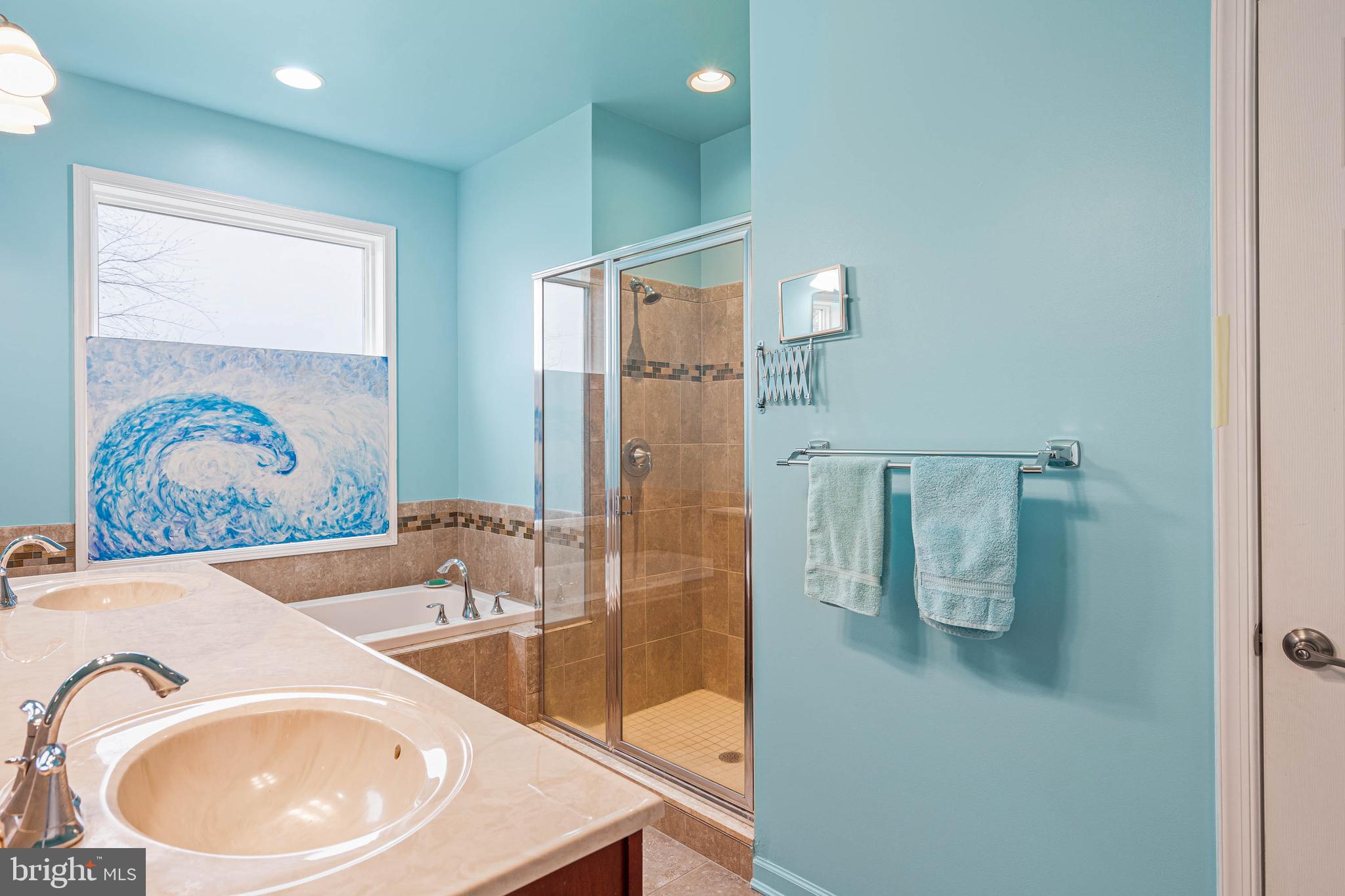 18923 Roth Drive Lewes, DE 19958 - Photo 33 of 73 a bathroom with a sink and a large mirror