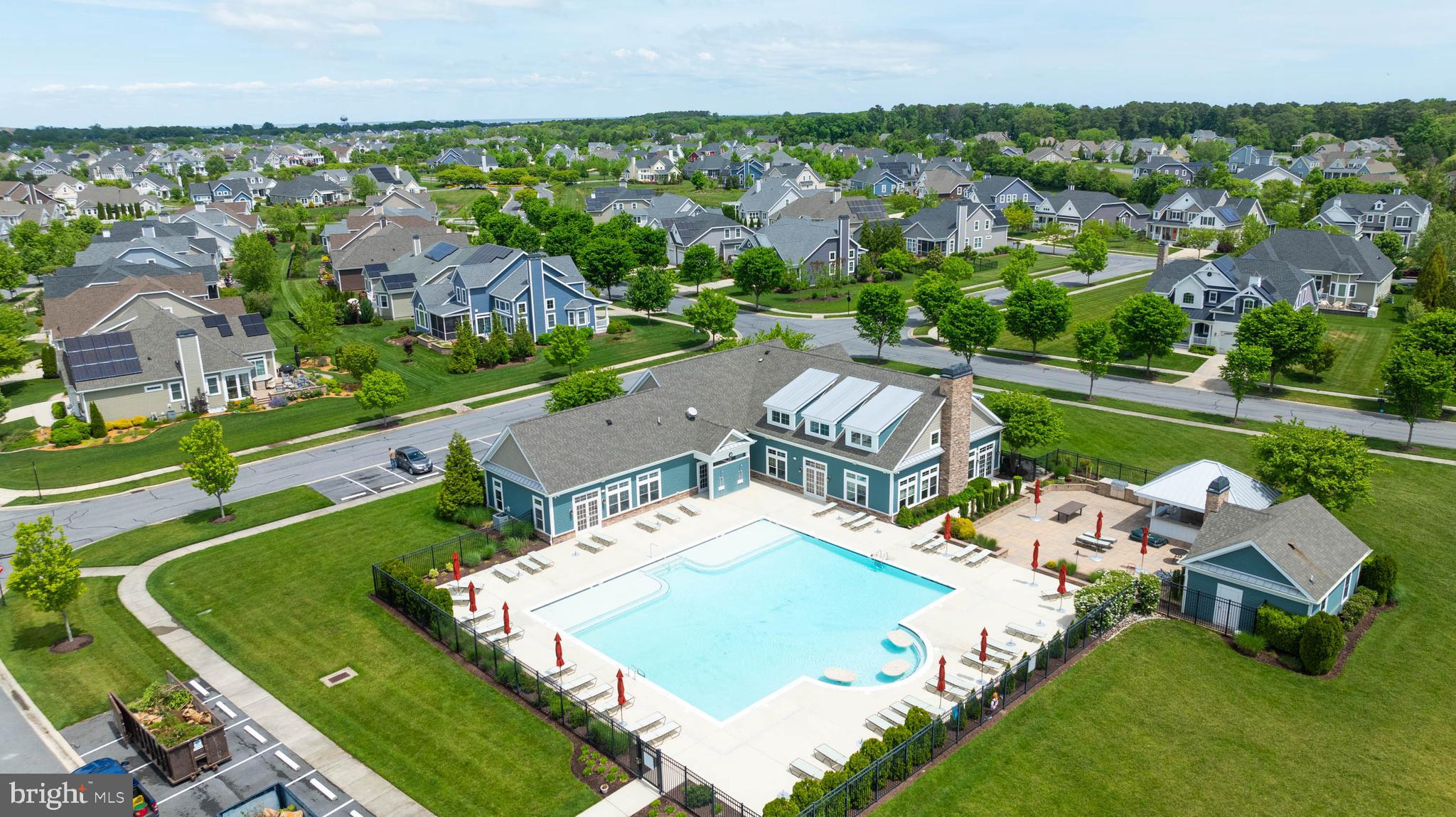 18923 Roth Drive Lewes, DE 19958 - Photo 50 of 73 an aerial view of a house with a garden and lake view