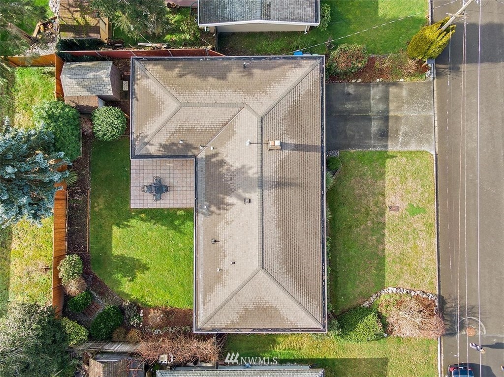 3407 Northeast 11th Street Renton, WA 98056 - Photo 24 of 27 an aerial view of a house with a yard