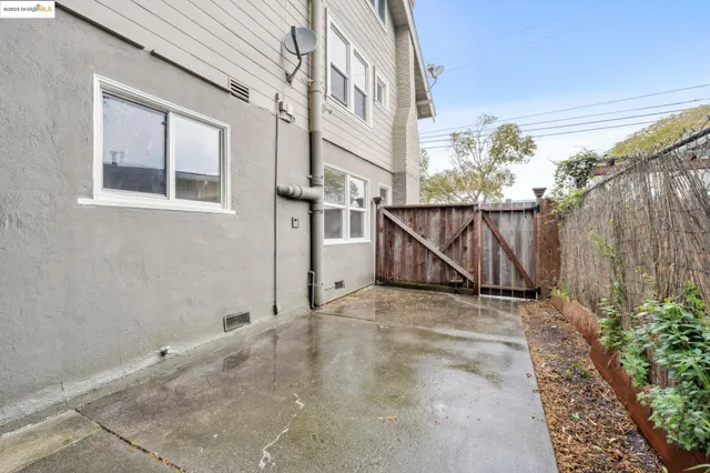 a view of a house with a street