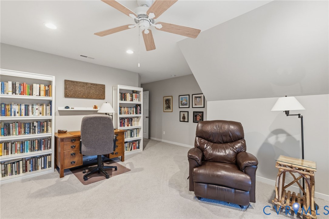 4001 Bircham Loop Midlothian, VA 23113 - Photo 26 of 33 a work room with furniture and a bookshelf