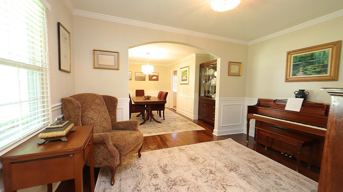 3016 Old Orchard Road Raleigh, NC 27607 - Photo 5 of 39 Greet Guests in the Entry Foyer with Views of the Flex / Office or Formal Living Room and Formal Dining Room. View From Foyer