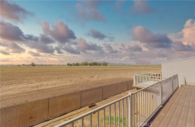 a view of a city from a balcony