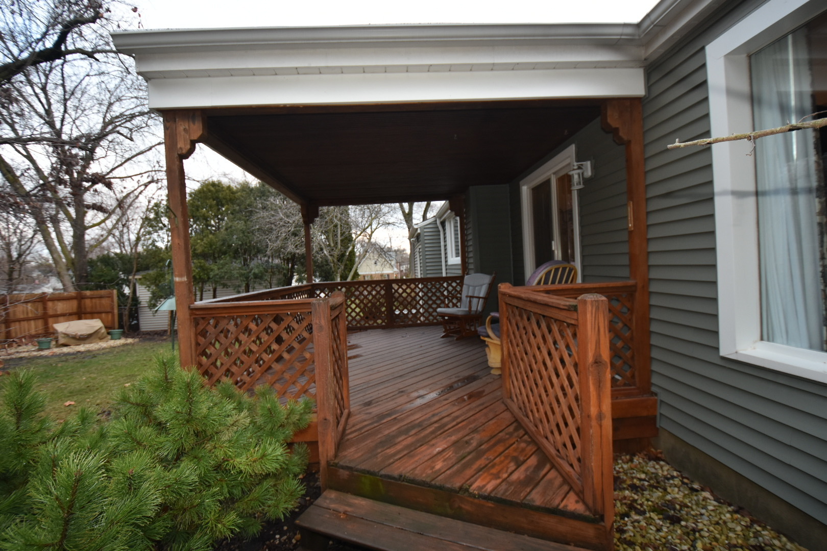 111 West Prairie Avenue Wheaton, IL 60187 - Photo 16 of 24 a view of a wooden deck with furniture