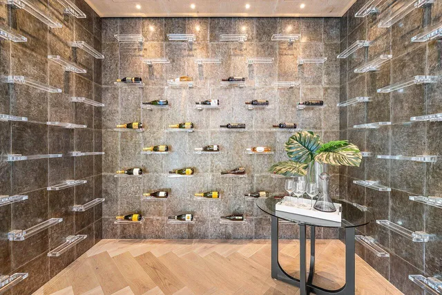 a large spacious bathroom with a large tub and shower