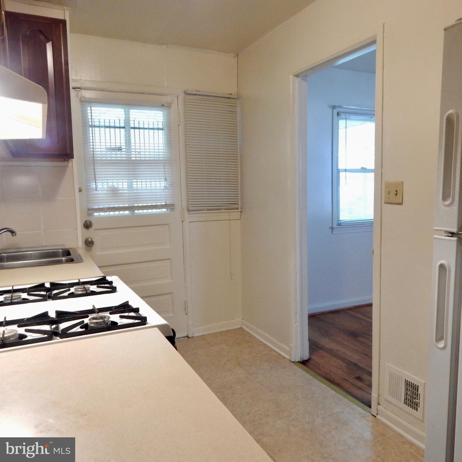 Kitchen with gas stove