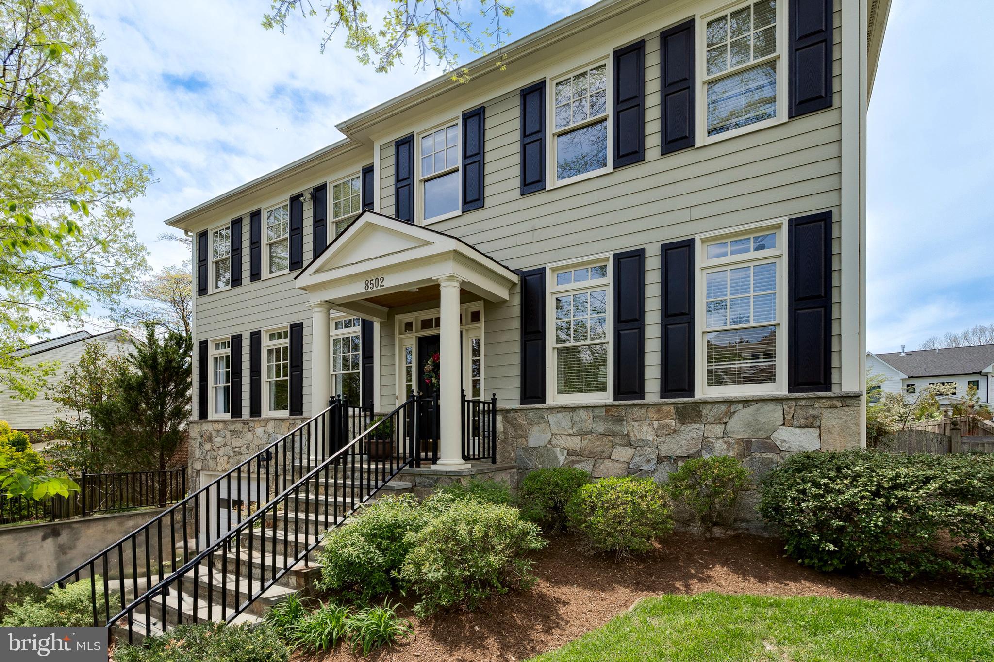 8502 Rayburn Road Bethesda, MD 20817 - Photo 3 of 49 front view of a house with a yard