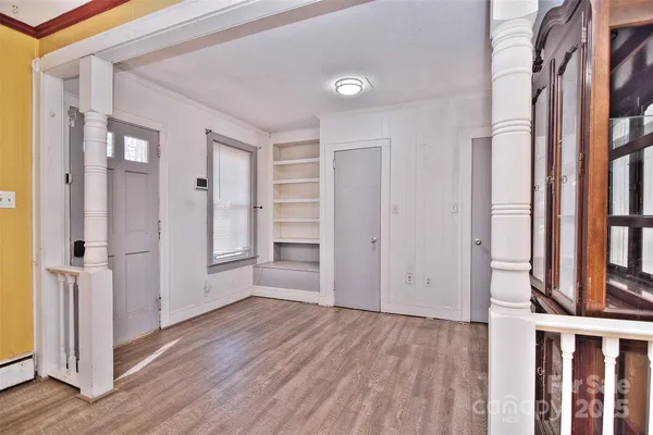 wooden floor in an empty room