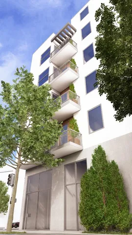 a view of a multi story building