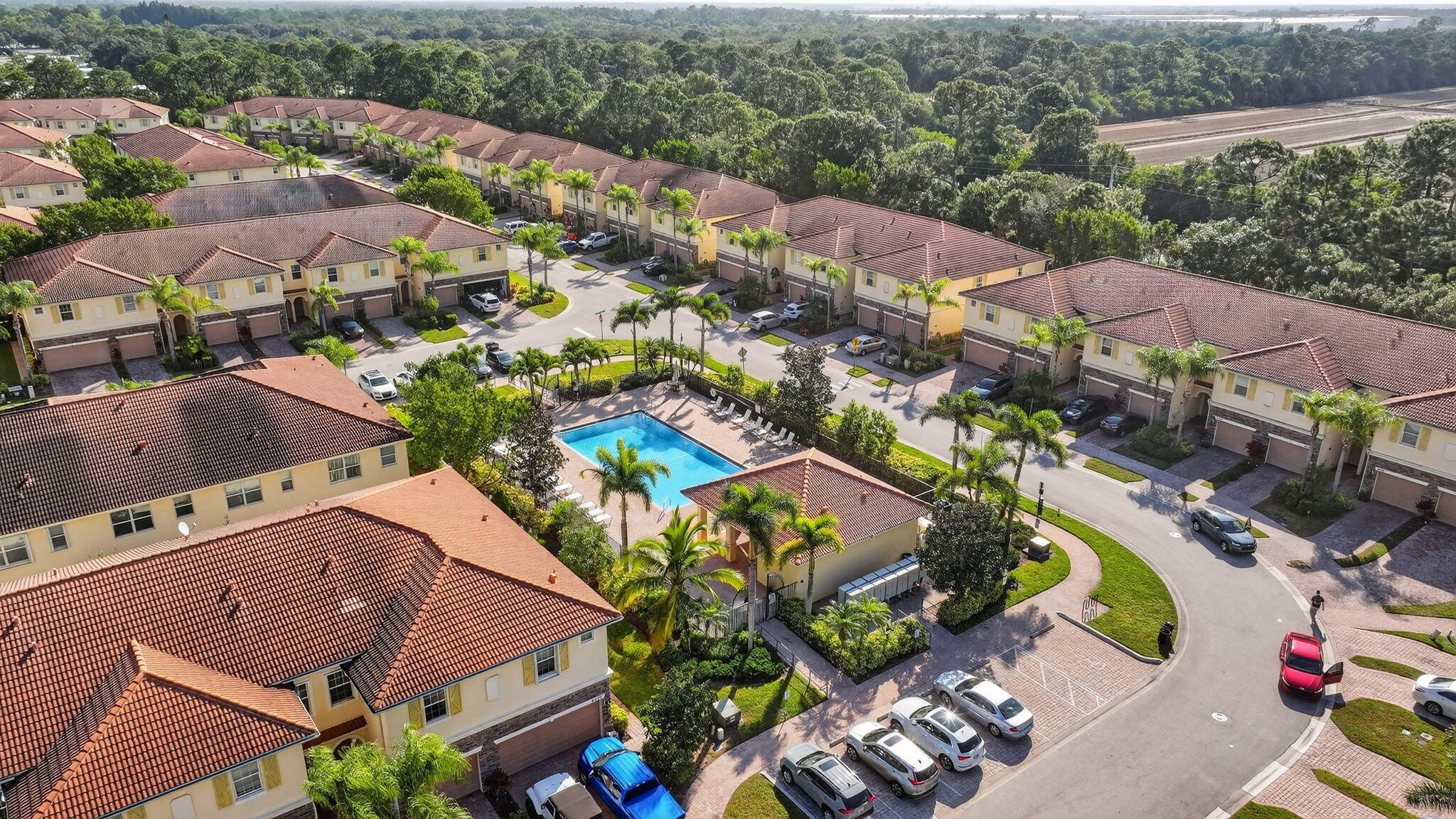 9440 Southwest Merlin Court Stuart, FL 34997 - Photo 47 of 54 an aerial view of residential houses with outdoor space