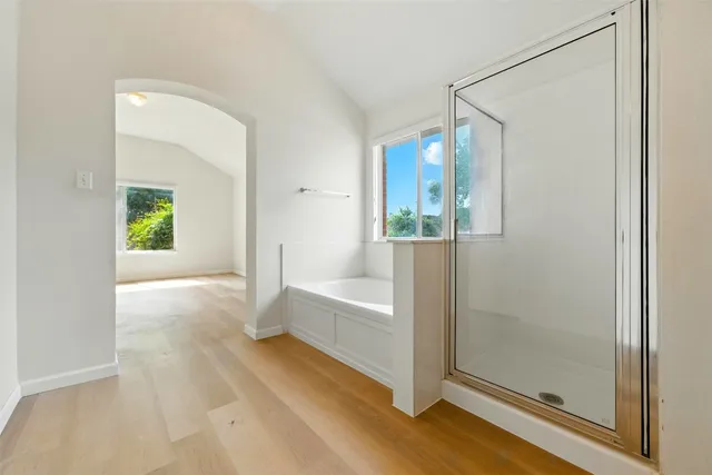 a view of an entryway of a house