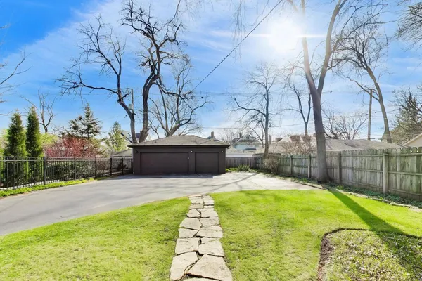 a swimming pool with yard