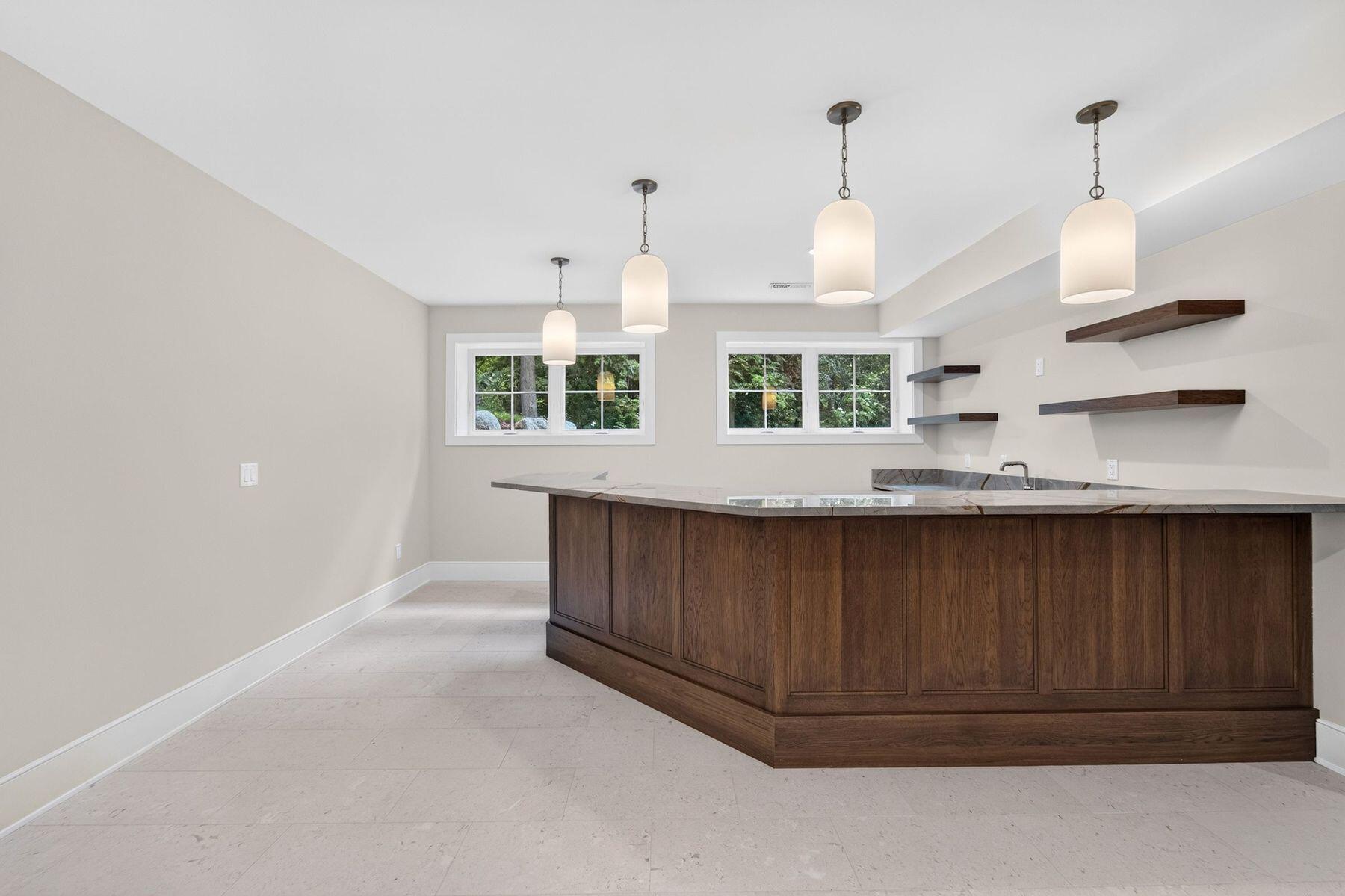 W3650 Snake Road Linn, WI 53147 - Photo 66 of 92 Finished Lower Level - Custom Bar