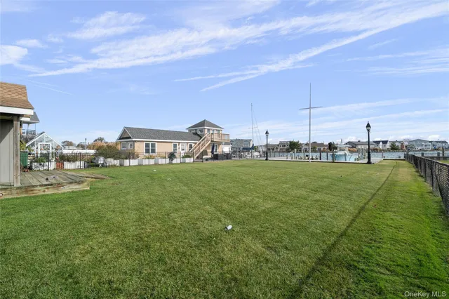 a house view with garden space