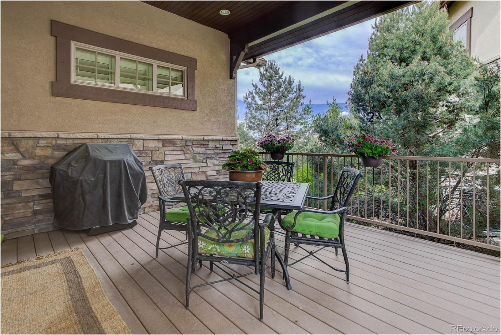 4363 Chateau Ridge Lane Castle Rock, CO 80108 - Photo 29 of 32 a view of balcony with furniture