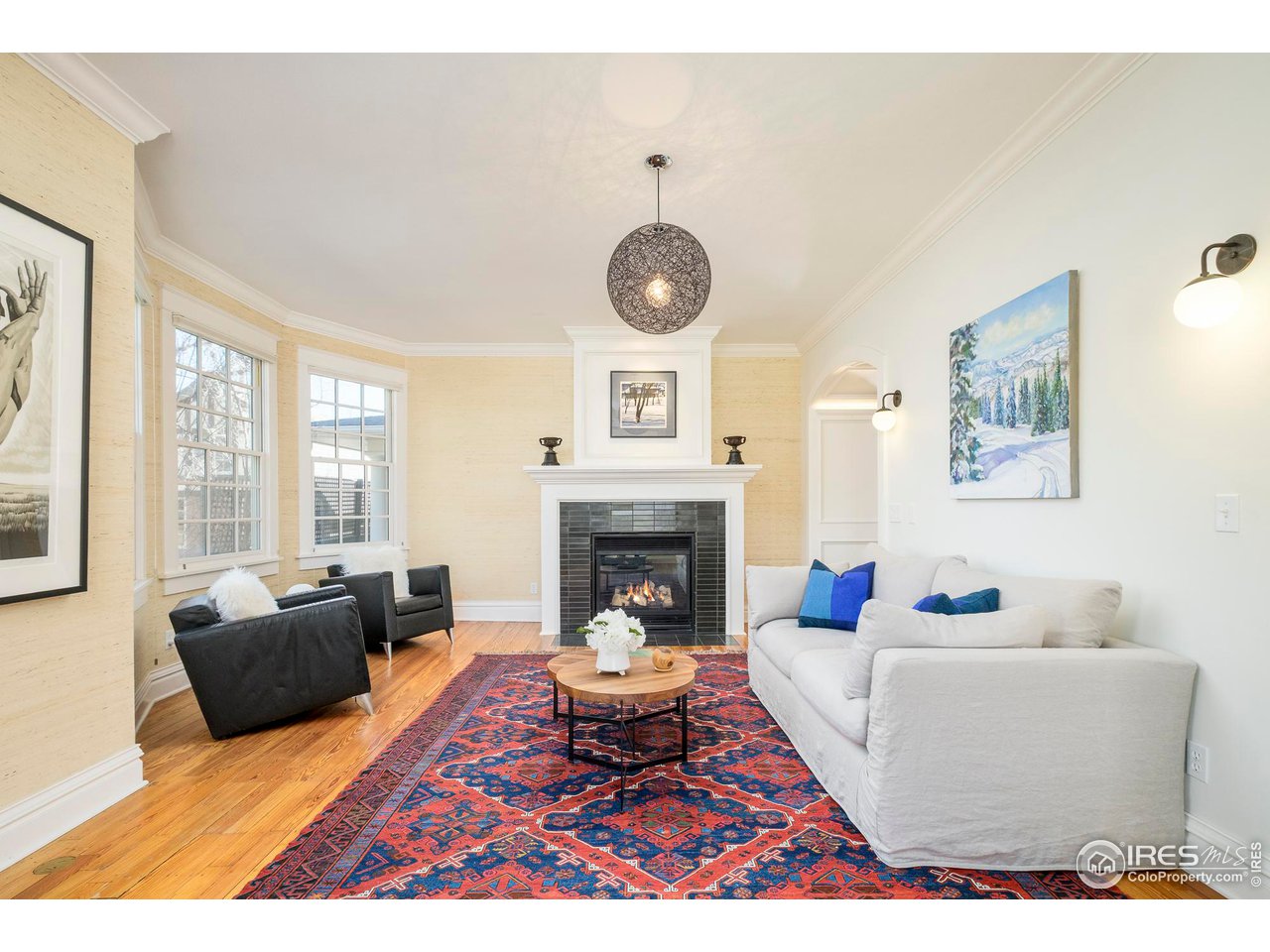 720 Mapleton Avenue Boulder, CO 80302 - Photo 5 of 40 Cozy formal living room adjacent to the entryway, with cozy gas fireplace...