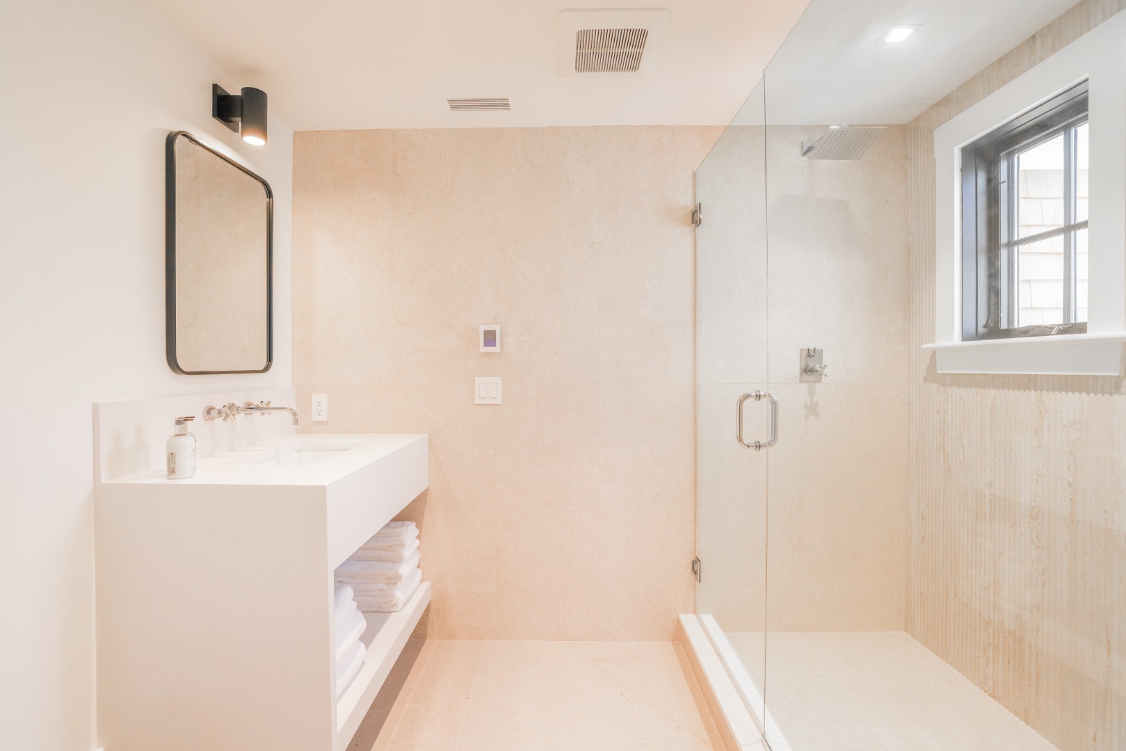 12 Derrymore Road Nantucket, MA 02554 - Photo 32 of 35 a bathroom with a sink a toilet and shower