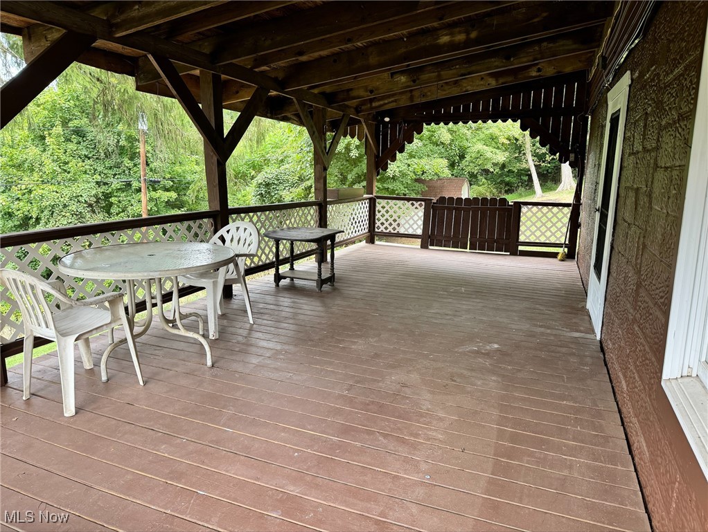360 Bradys Ridge Road Wellsburg, WV 26070 - Photo 8 of 36 View of wooden deck