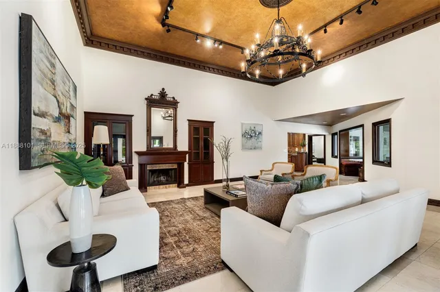 a view of a patio with a table chairs and a table