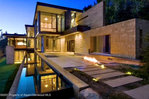 a view of outdoor space with seating area