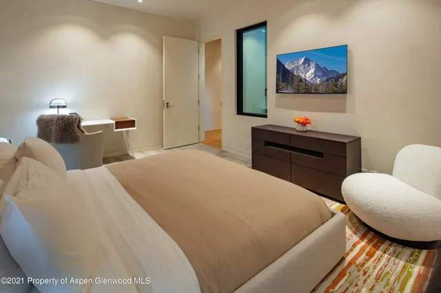 a room with furniture