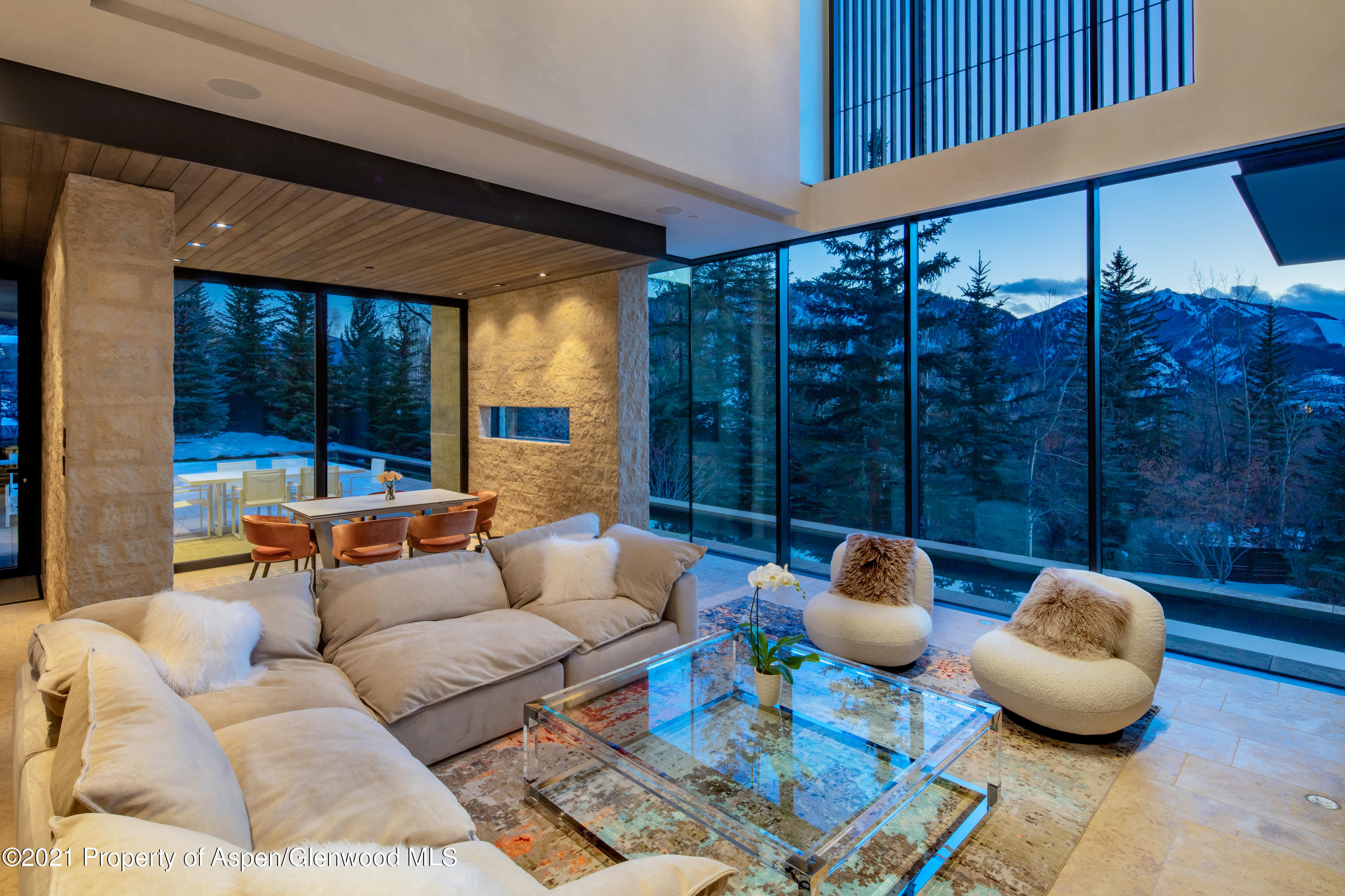 979 Red Mountain Road Aspen, CO 81612 - Photo 4 of 20 a living room with furniture and wooden floor