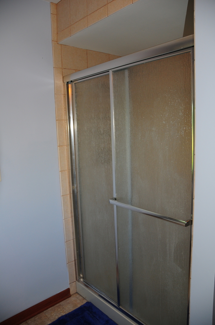 40W883 Plank Road Elgin, IL 60124 - Photo 33 of 47 a bathroom with a glass shower door