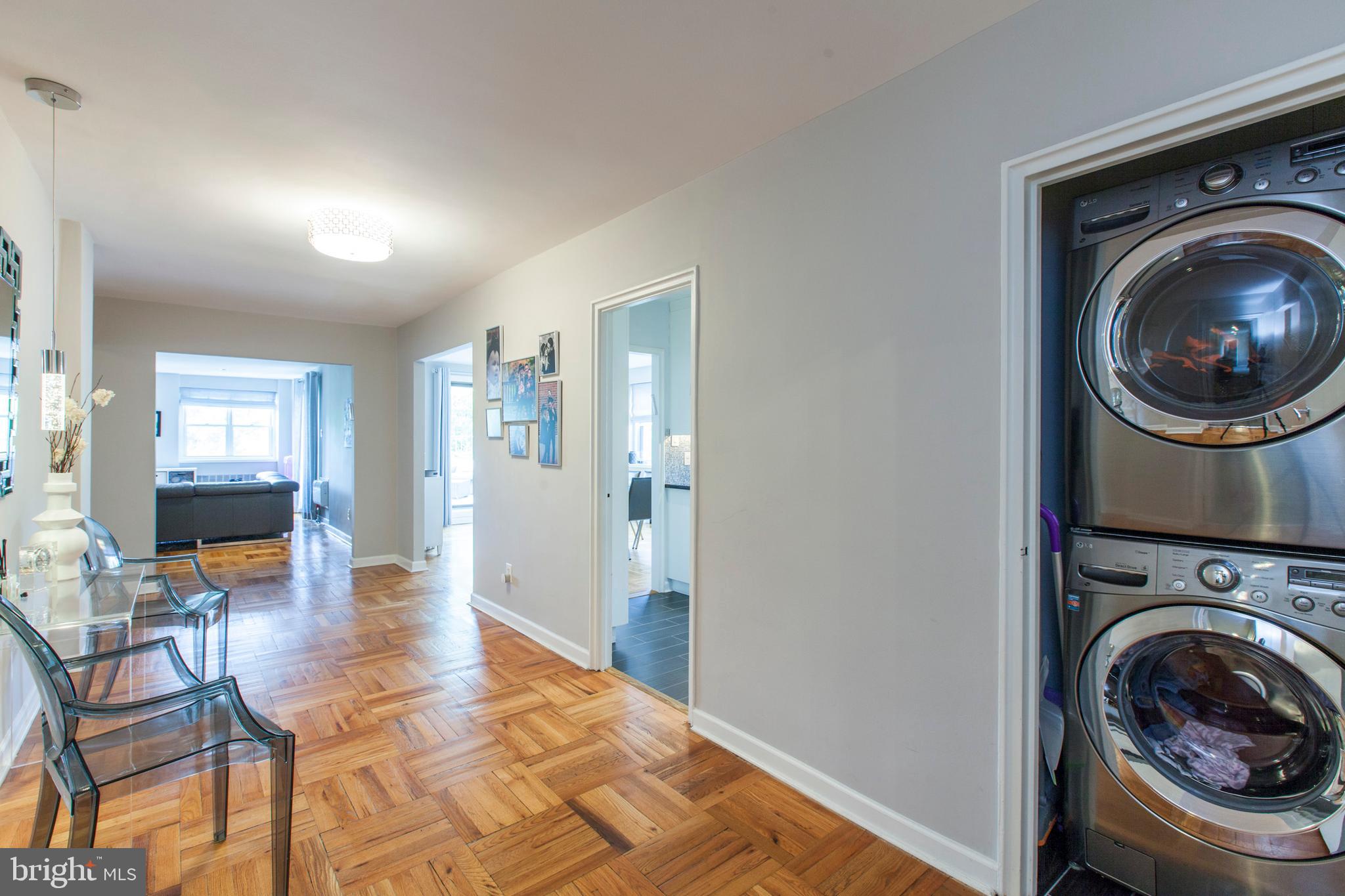 40 Old Lancaster Road, Unit 615 Merion Station, PA 19066 - Photo 5 of 35 Hallway/Gallery -- Laundry in closet