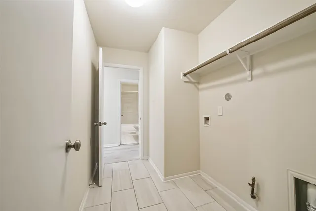 a view of an empty room