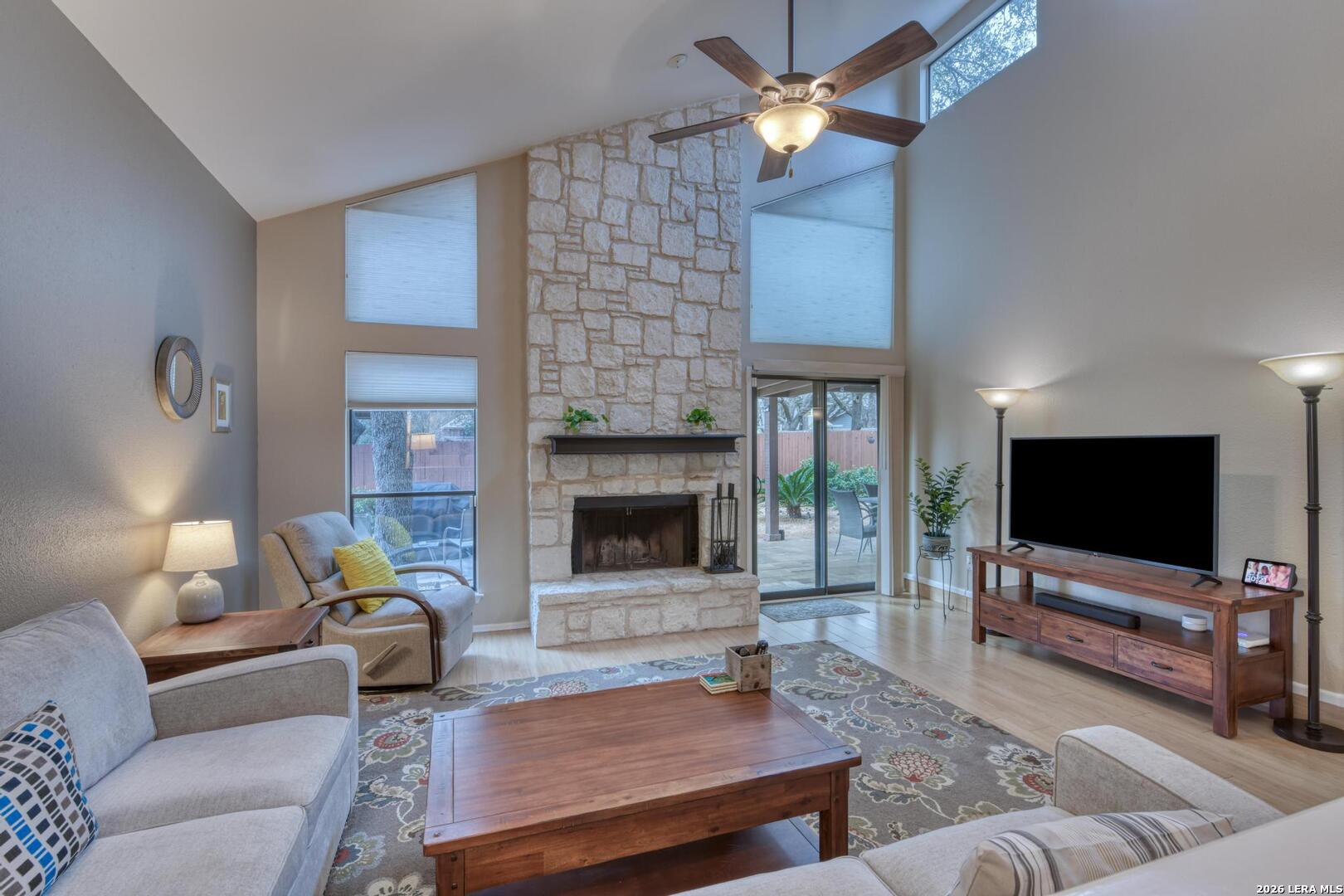 3154 Morning Trail San Antonio, TX 78247 - Photo 27 of 41 a living room with furniture and a flat screen tv