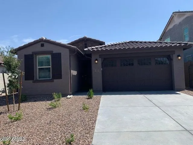 a front view of a house