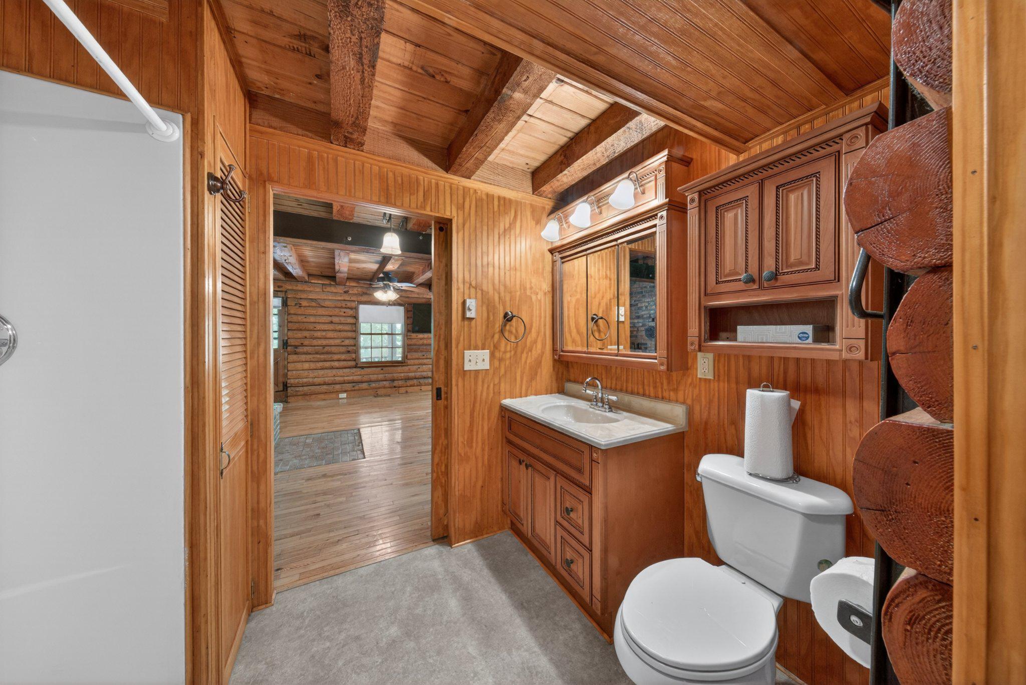 403 Union Church Road Townsend, DE 19734 - Photo 35 of 73 a bathroom with a granite countertop toilet sink and shower