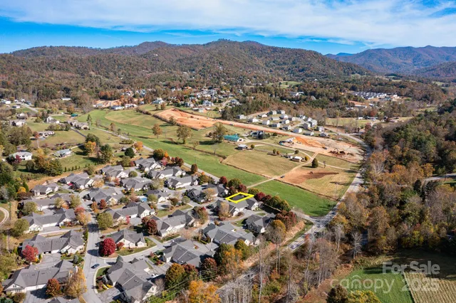 an aerial view of multiple house