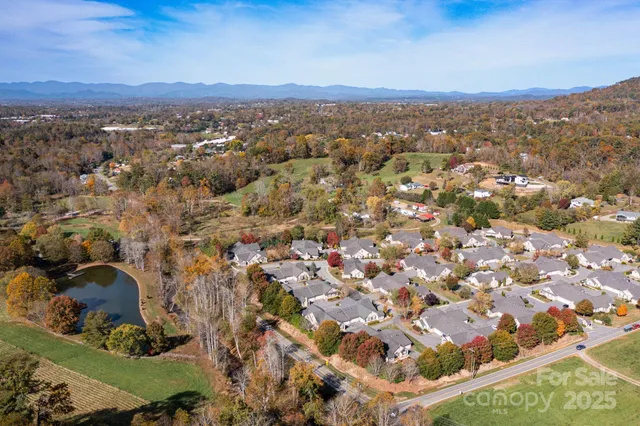 an aerial view of multiple house