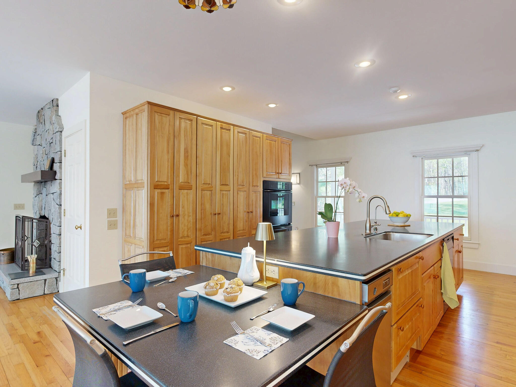 299 Gates Road Jefferson, ME 04348 - Photo 18 of 121 Floor To Ceiling Cherry Cabinets