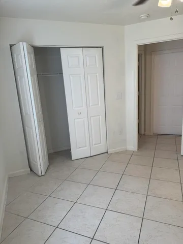 a view of room with cabinets