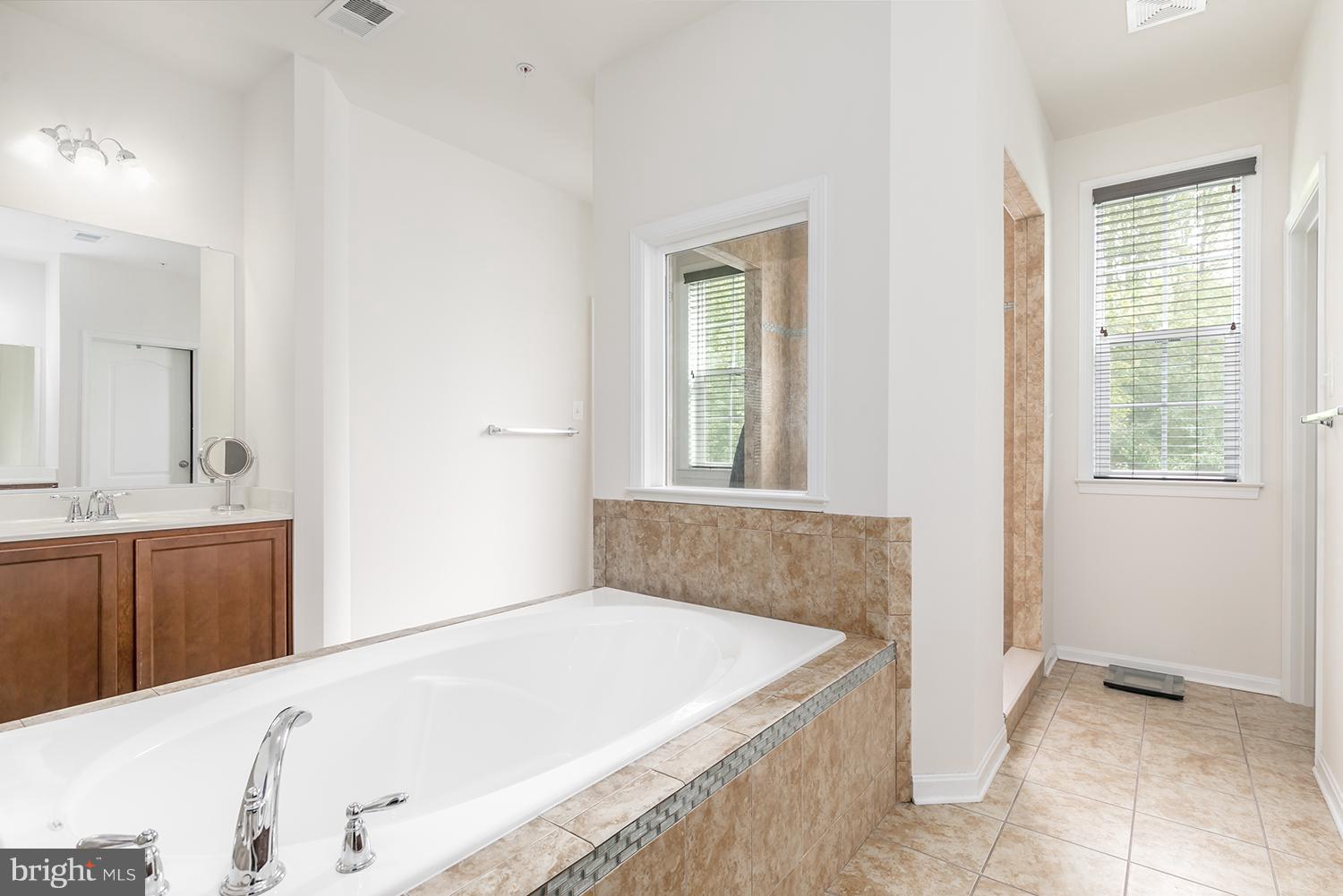 7036 Sand Cherry Way Clinton, MD 20735 - Photo 18 of 30 MASTER BATH W/ DUAL VANITIES AND SOAKING TUB