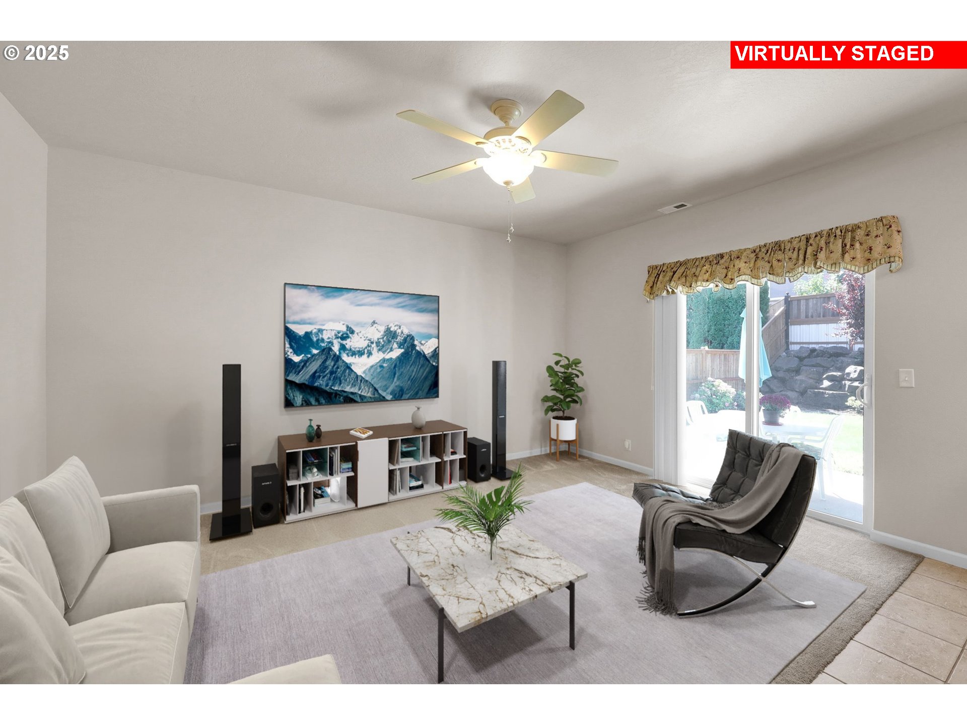88075 9th Street Veneta, OR 97487 - Photo 19 of 45 a living room with furniture and a flat screen tv
