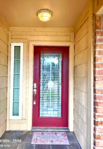 a view of front door