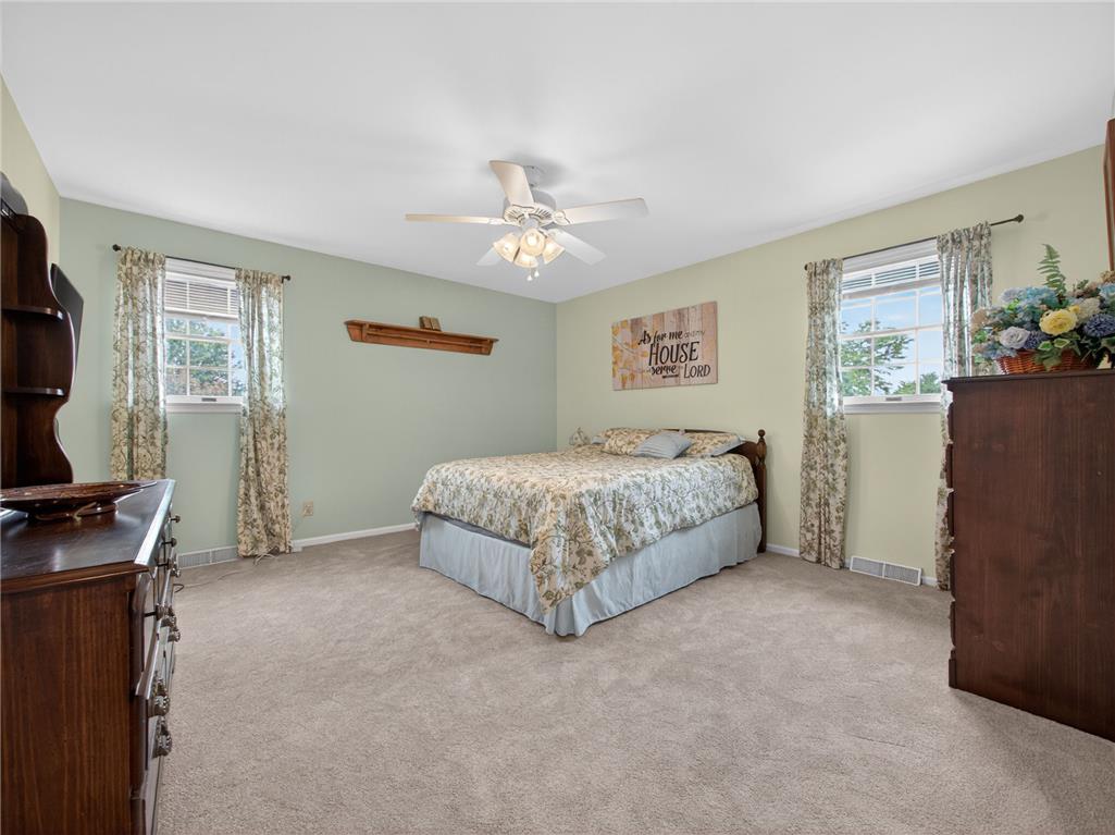 853 Lahr Road Nazareth, PA 18064 - Photo 14 of 29 A restful chamber offering soft carpet and a cooling ceiling fan for comfort.