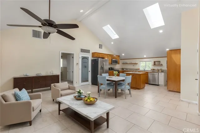 a view of a swimming pool with a yard